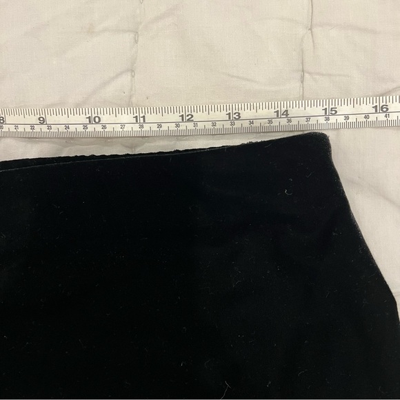 Vintage Black Velvet Alex Evenings 3 Piece Set Size M/L Blazer Tank Pants Y2K - Picture 14 of 16